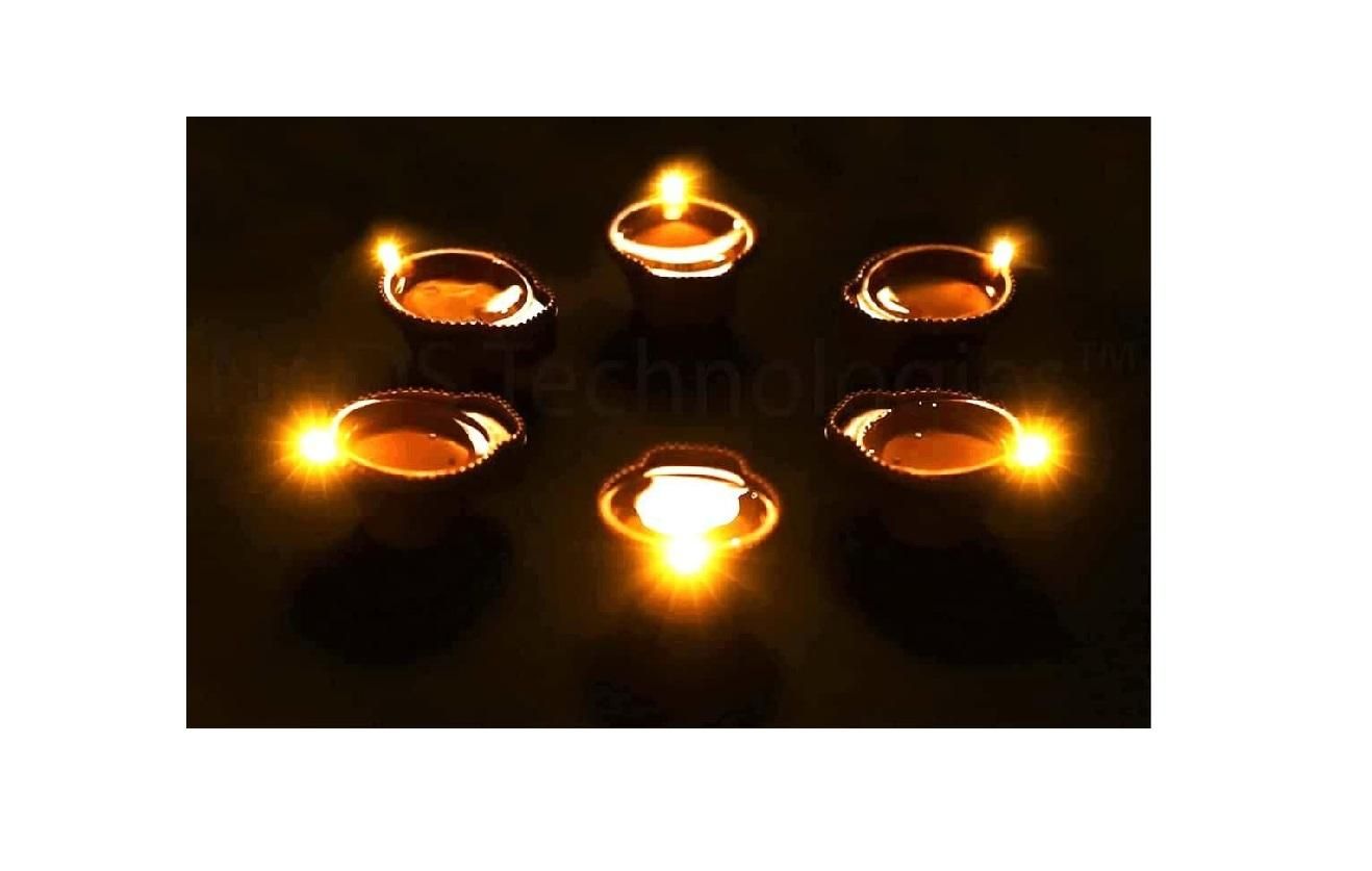 LED Light Water Sensor Diyas – Ambient Lights (Pack of 6/12/18/24)