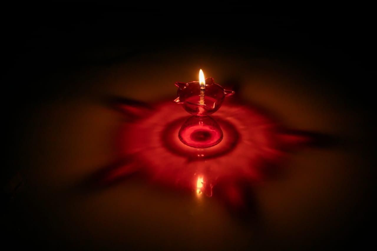 3D Reusable Reflective Shadow Colourful Diya – Pack of 4/12/24