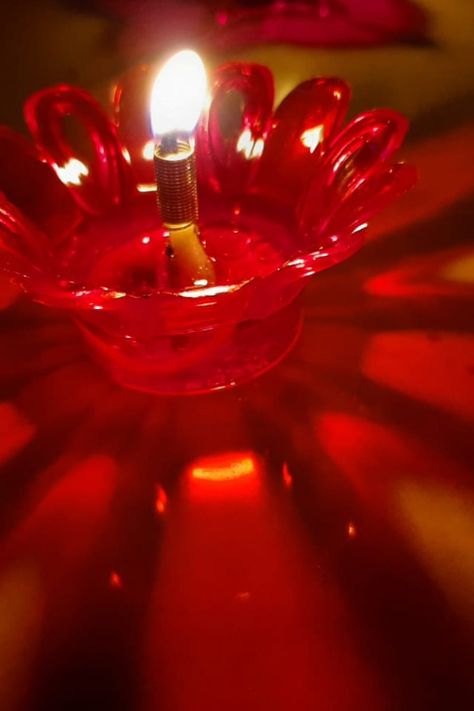 3D Reusable Reflective Shadow Colourful Diya – Pack of 4/12/24