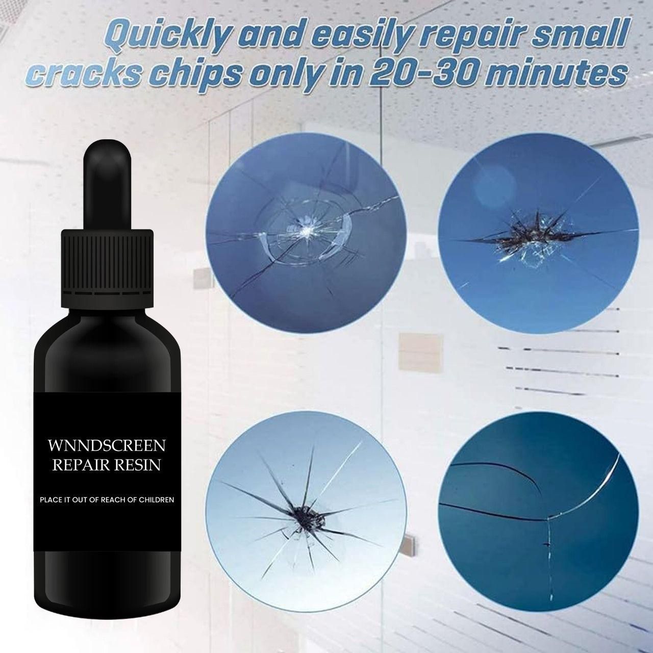 Windshield Repair Resin – Quick Crack & Chip Fix (Pack of 2)