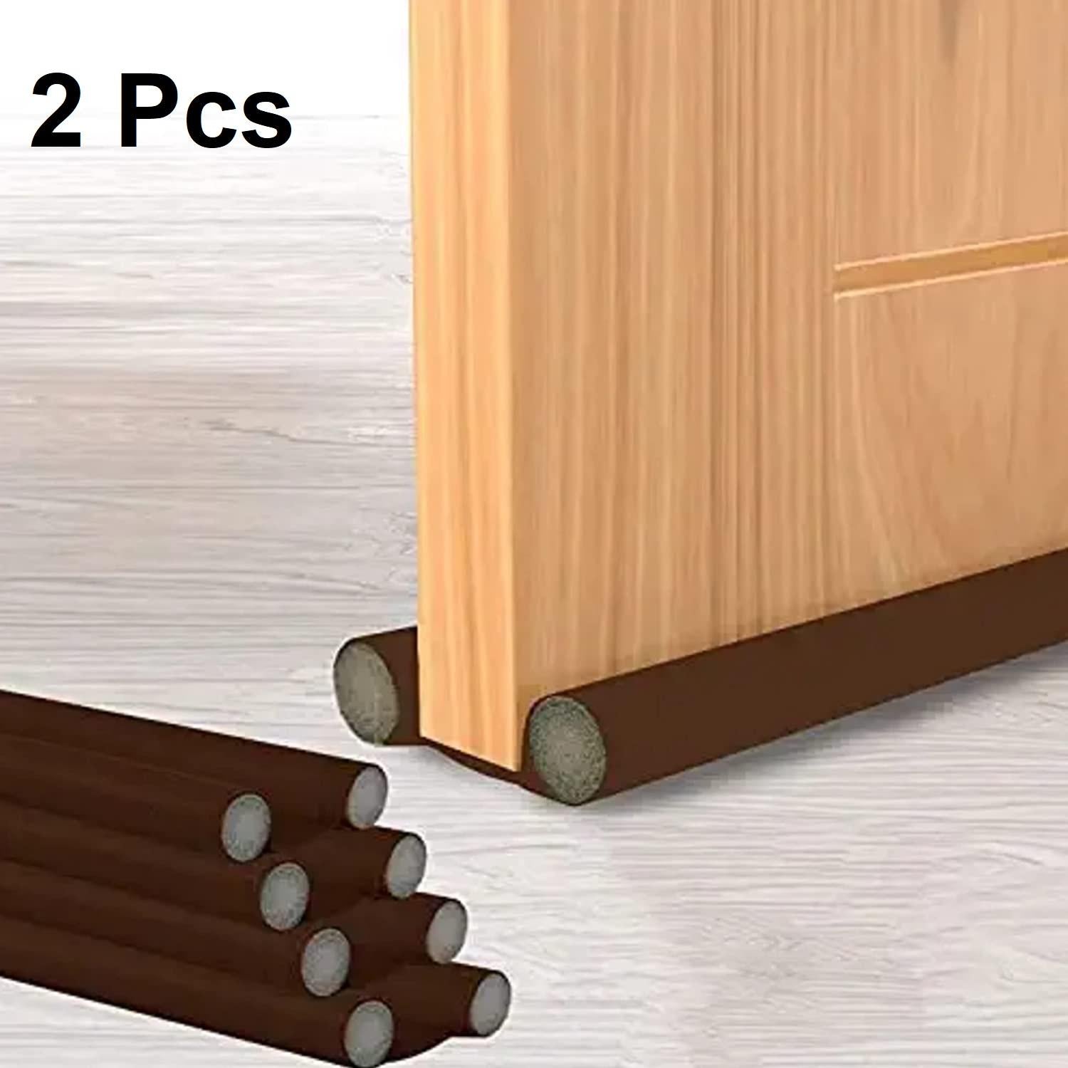Door Protector – Brown (Pack of 2) Keep your home safe, cozy, and noise-free with this multipurpose Door Draft Fabric Cover Guard