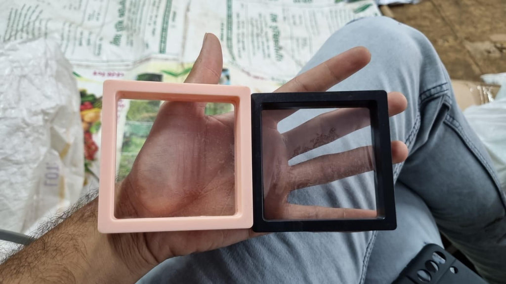 3D Floating Display Frame Case-Jewellery & Collectible Organizer (Pack of 2)