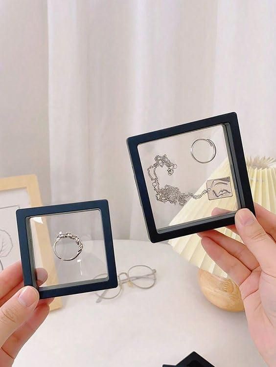 3D Floating Display Frame Case-Jewellery & Collectible Organizer (Pack of 2)