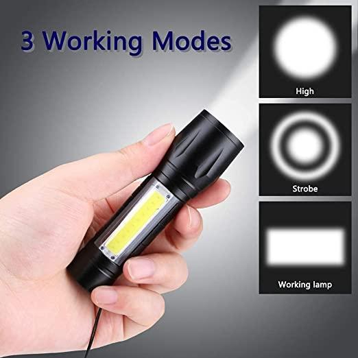 Pocket-Size Mini Portable XPE + COB LED Tactical Flashlight