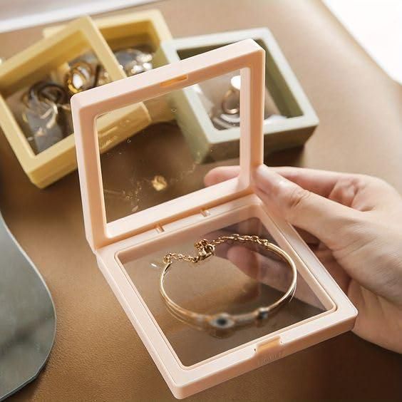 3D Floating Display Frame Case-Jewellery & Collectible Organizer (Pack of 2)