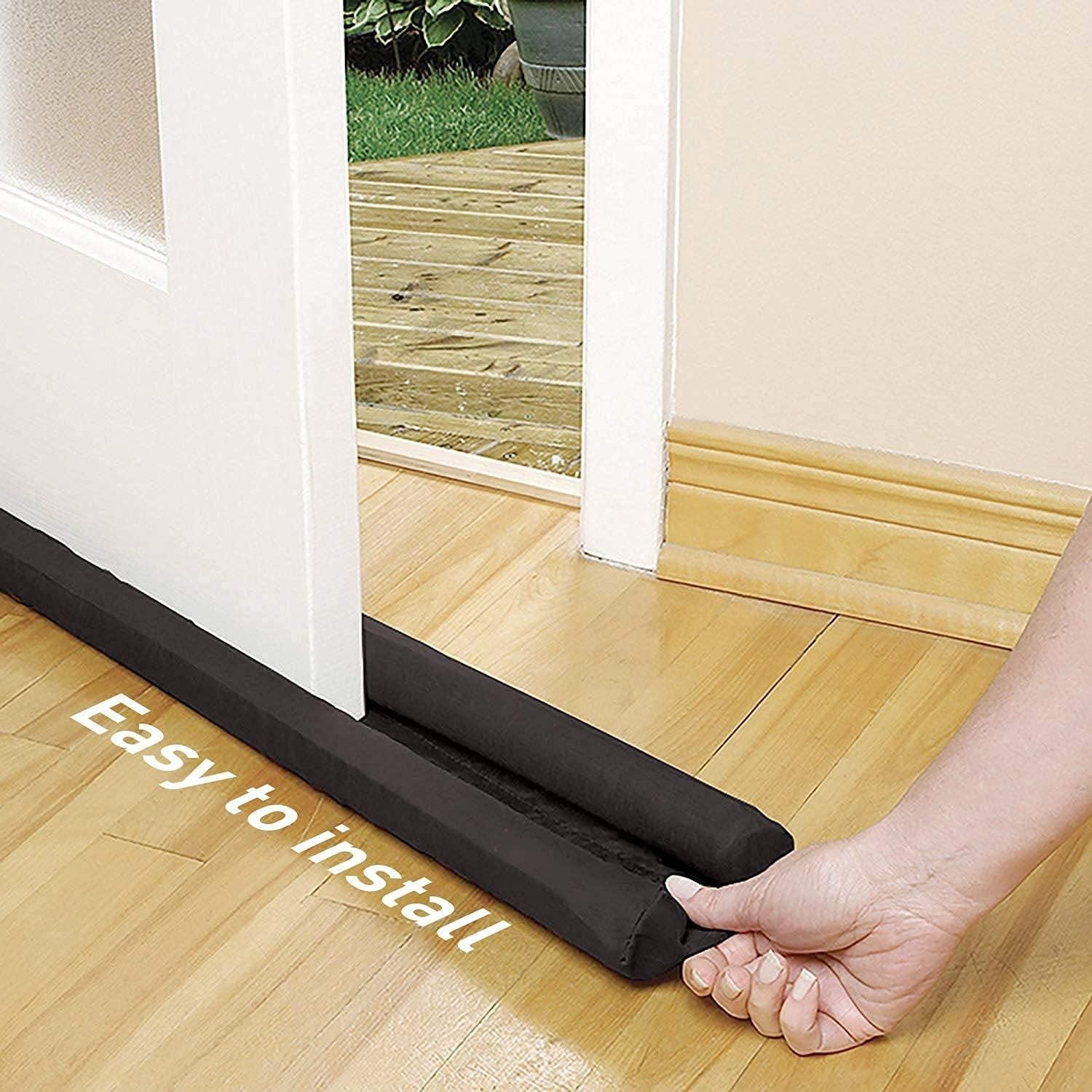 Door Protector – Brown (Pack of 2) Keep your home safe, cozy, and noise-free with this multipurpose Door Draft Fabric Cover Guard