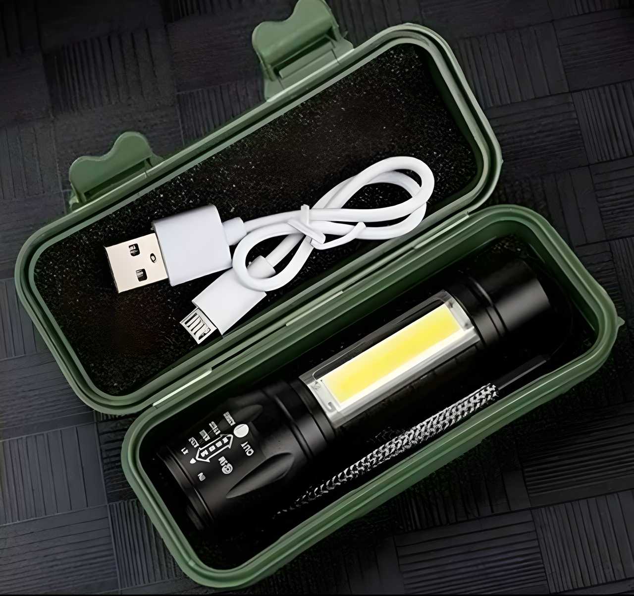 Pocket-Size Mini Portable XPE + COB LED Tactical Flashlight
